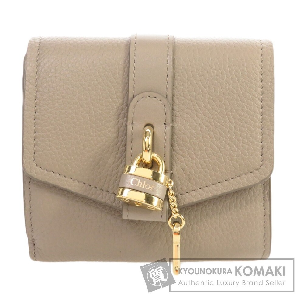 Chloe Cadena Motif Bifold Wallet Leather